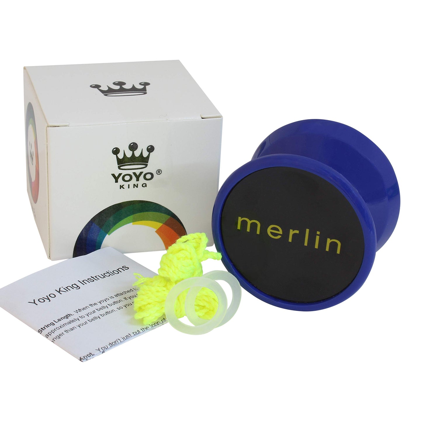 Merlin Yoyo Professional & Responsive with Narrow C Bearing, Silicone Response System - Extra String Included - Trick Yoyo for Beginners & Skill Play