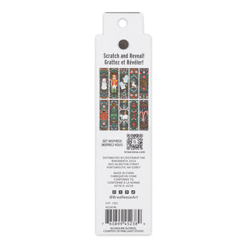 Brea Reese: Scratch Art Bookmark Kit - Holiday Motifs - 10 Bookmarks, Metallic Guided Art, Holiday-Themed, Family-Friendly, Calming Adult Craft Kit