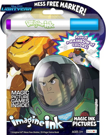 Disney Toy Story Lightyear Imagine Ink Coloring Book Set Kids, Toddlers - 2 Toy Story Mess-Free Activity Books with Stickers, and More!