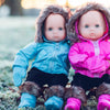 The Queen's Treasures 15 Inch Baby Doll Clothes , Set of Two Complete Pink & Blue Winter Outerwear Clothes. Two 6 Piece Outdoor Ski Outfits