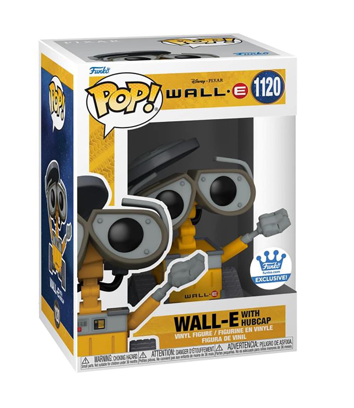 WALL-E Funko POP Vinyl Figure | Exclusive WALL-E with Hubcap