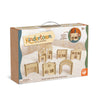 MindWare Kindertown Buildings Wooden Montessori Building Set - Building Blocks for Toddlers