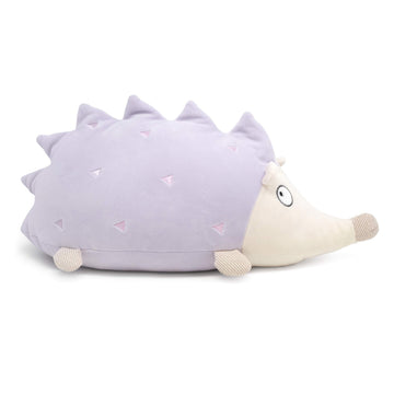 Cuddle Barn Hoyo The Hedgehog - Light Lavender Purple Super Soft Stuffed Animal Plush Toy Hugging Pillow, 20”