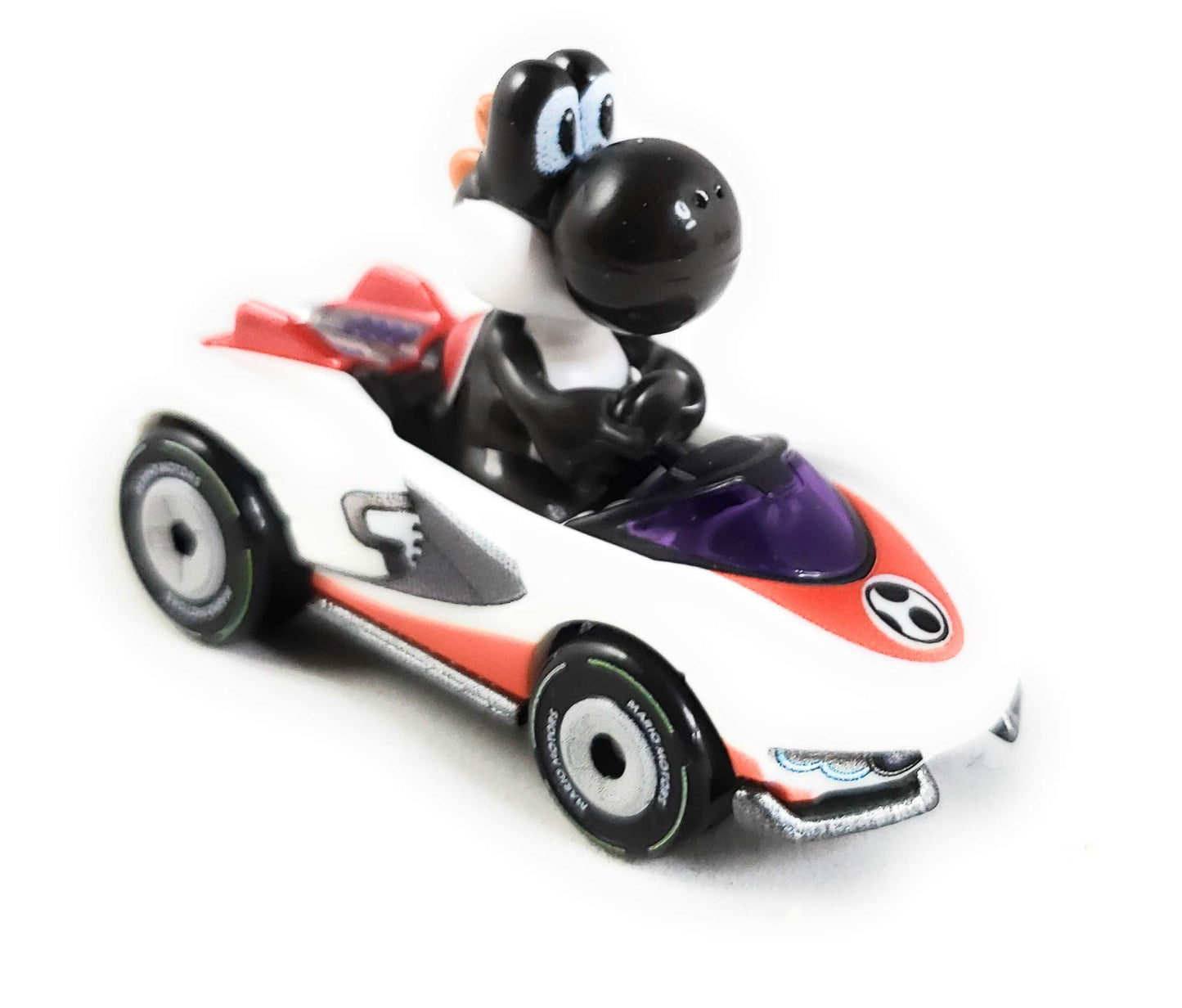 Hot Wheels Mariokart 4-Pack Exclusive Black Yoshi P-Wing Mario Bowser Luigi