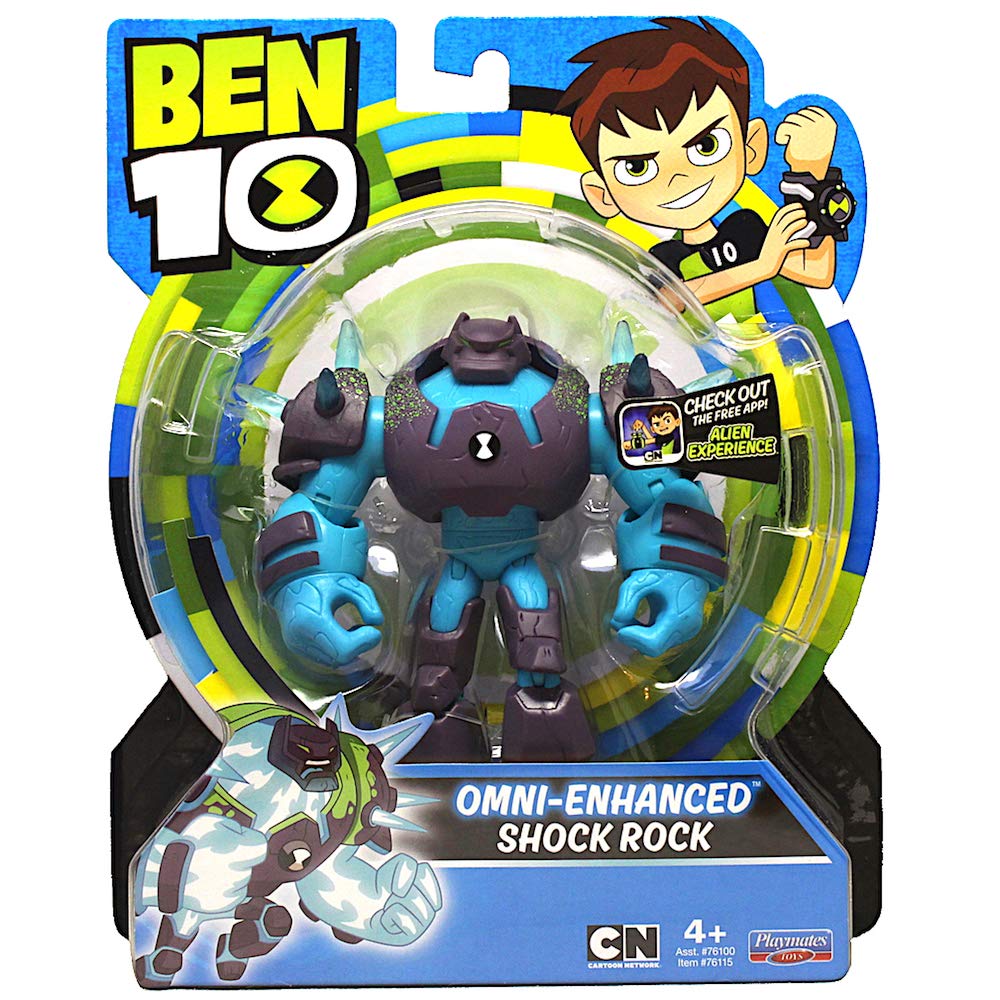Ben 10 Omni-Enhanced Shockrock Action Figure, Multicolor (76115R)