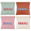 Eccentfit Mahjong Dice Bags (4-Piece Set) - Waterproof PU Vegan Leather Squeeze Pouches for American Mahjong Accessories, Mini Coin Purse for Dice