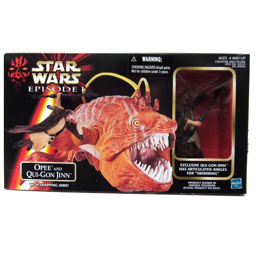 1998 Star Wars Episode I Opee & Qui-Gon Jinn Action Figure