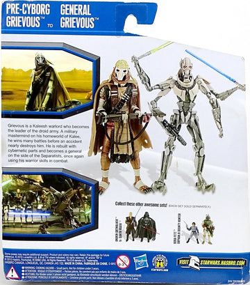 Star Wars Legacy of the Dark Side Pre-Cyborg Grievous to General Grievous Exclusive 2-Pack