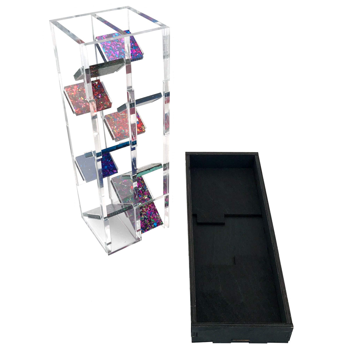 C4Labs Colour Lux Dueling Dice Tower - Battling Colors (Red/Blue)