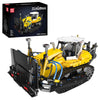 Mould King 19019 Bulldozer Building Kit with Pneumatic Cylinders, Excavator Construction Engineering Toy for Adults, Buildable Creative Model as