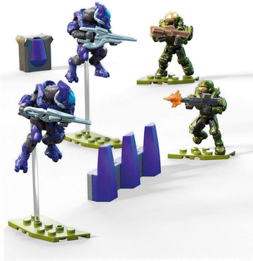 Mega Construx Halo Spartan-IV Team Battle Micro Action Figure Building Set