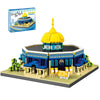 LQPFBSM Dome of The Rock Building Blocks Sets Islamic Architecture Building Kits World Famous Landmark Model Toys Eid Gifts for Muslim Adults Kids
