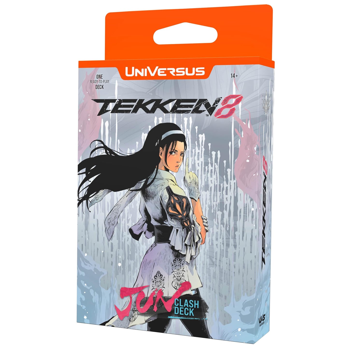 UFS Gamse UniVersus Tekken 8: Clash - Jun Ready to Play Character Deck, Collectible Card Game, Paper Play Mat, Officially Licensed