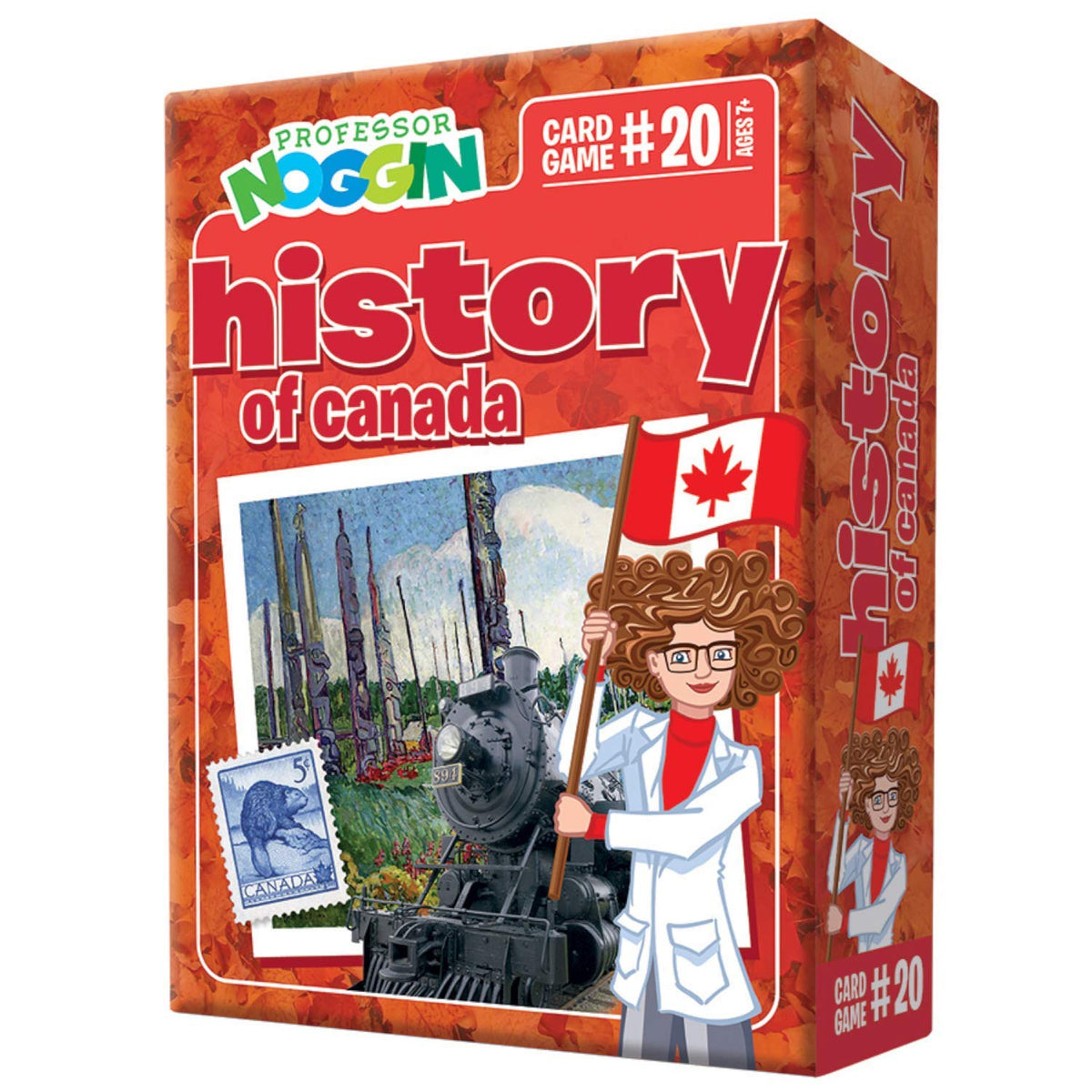 Outset Media Professor Noggin's History of Canada Trivia Card Game - an Educational Trivia Based Card Game for Kids - Trivia, True or False, and