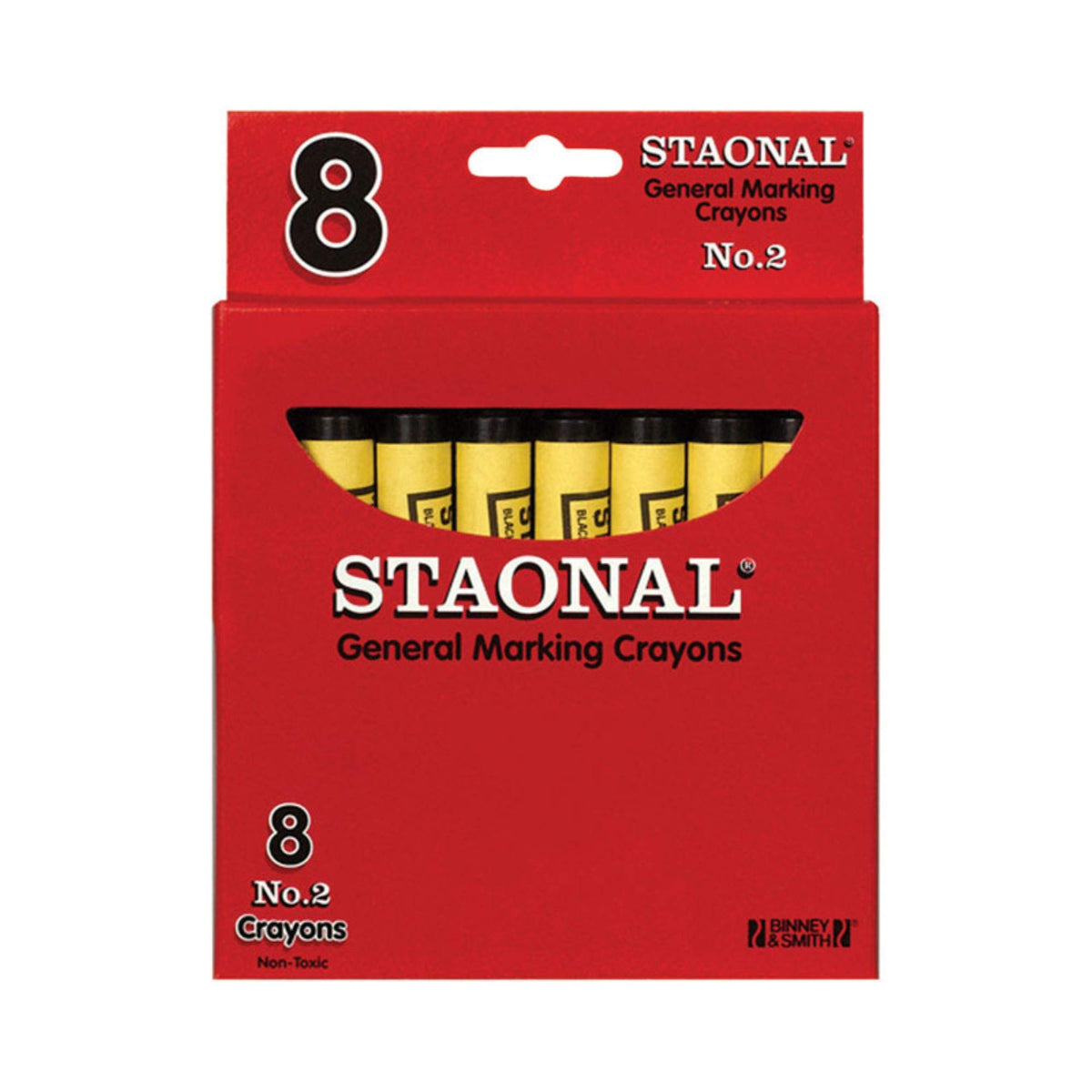MARKING CRAYONS BLK 8PK