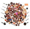 NWFashion 112PCS Miniature Decor Dessert Pastry Toy Food Cake Topper Scrapbooking Shoe Decoration Charms (Chocolate)