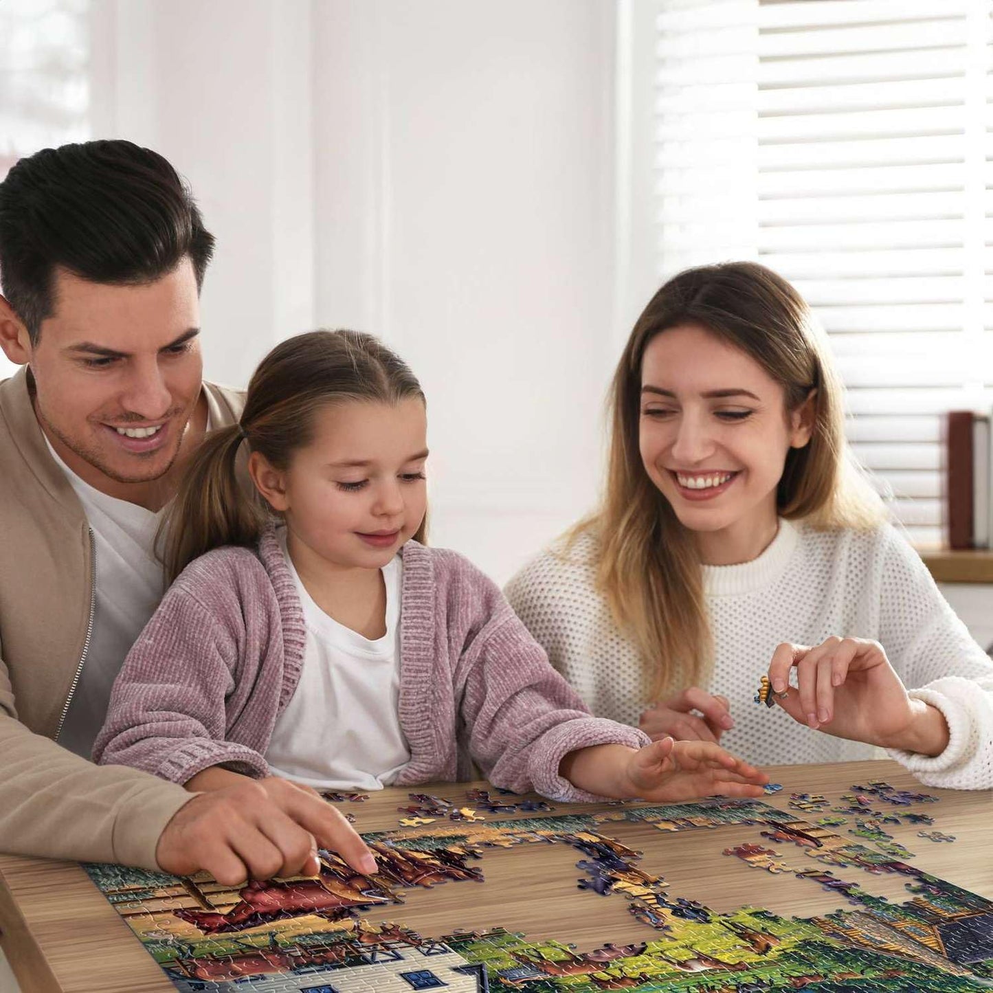 Boardwalk Sunrise Ranch 1000 Piece Jigsaw Puzzle Western Country Horse Puzzles with Premium Box, Gift for Adults and Family 19"x26"