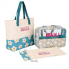 GLINTASY 3 Pcs Mahjong Bag Set Thickened Canvas with Lining, Mahjong Tiles Bag Waterproof with Zipper, Carring Case Travel-Friendly, 18” Rack & Pusher