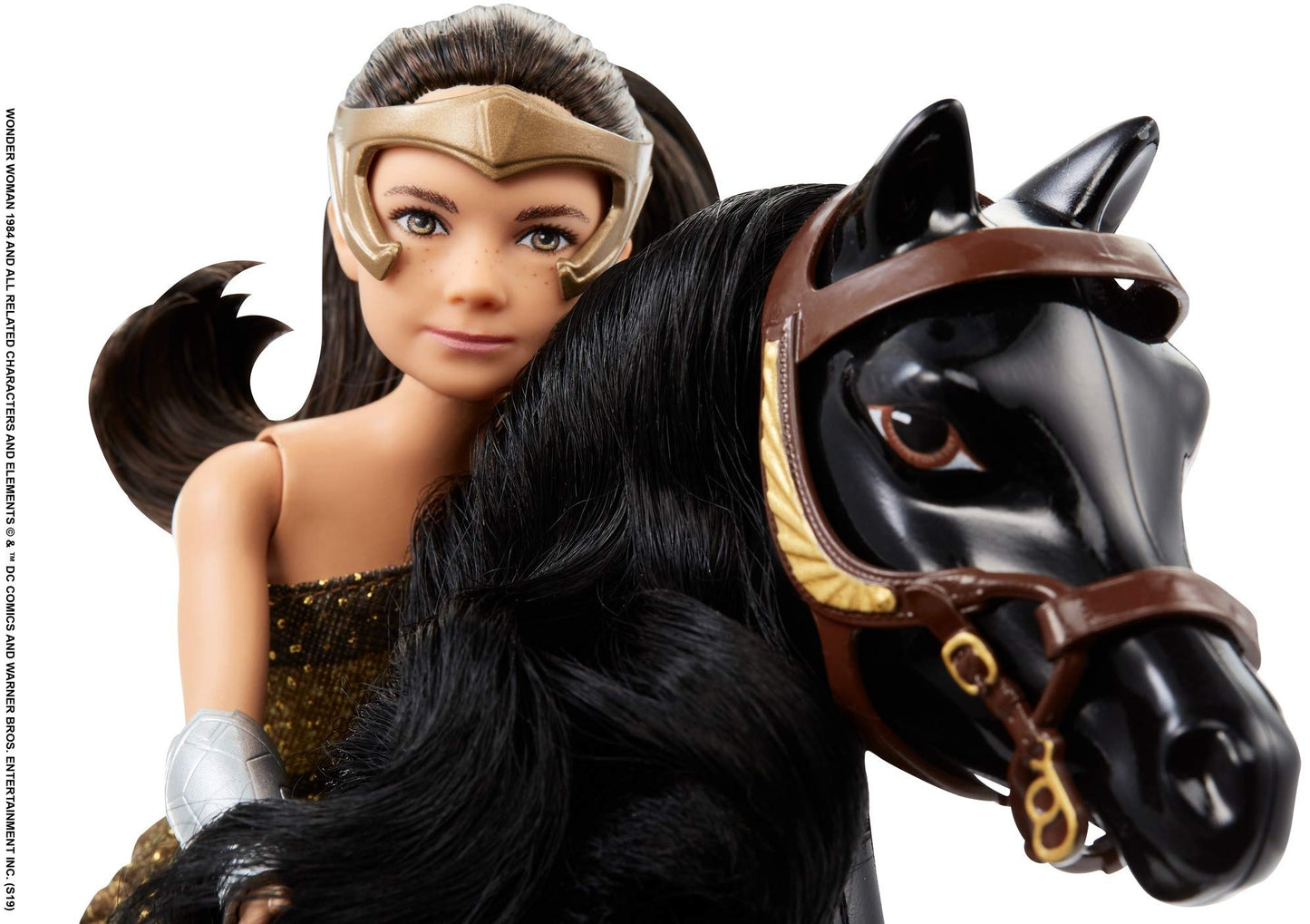 DC Comics Wonder Woman 1984 Young Diana Doll (~ 9-in) with Horse, Wearing Fashion and Accessories, Gift for 6 Year Olds and Up