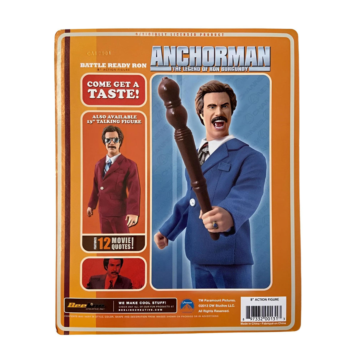 Anchorman Battle Ready Ron 8" Figure
