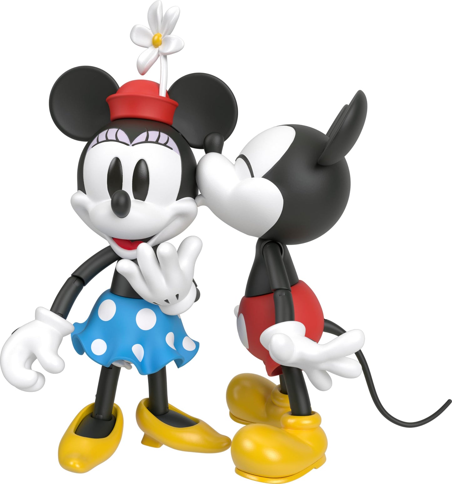 Mattel Disney 100 Collectible Action Figures Mickey and Minnie Mouse, Posable Characters, Swappable Head & Hands, Soft Good Elements