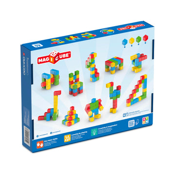 SWISS-MADE MagiCube, Safety Tested, Large Magnetic Blocks 1.57in, Non-toxic, Smooth Edges, Gifts for 3 4 5 6 Year Old, Magnet Toy Building Blocks