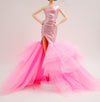 Cora Gu Handmade Pink Mermaid Dress Fit 12 inch Doll and Doll Not Included