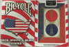 Bicycle Red, White and Blue Series 1 Map USA Design Playing Cards
