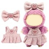 Lukxi Clothes for Lububu(NO Doll), Bowknot & Dress Set with Heart Badge, Cute Clothes for Dress up Unique Style, Stylish Clothes for Doll, Gifts