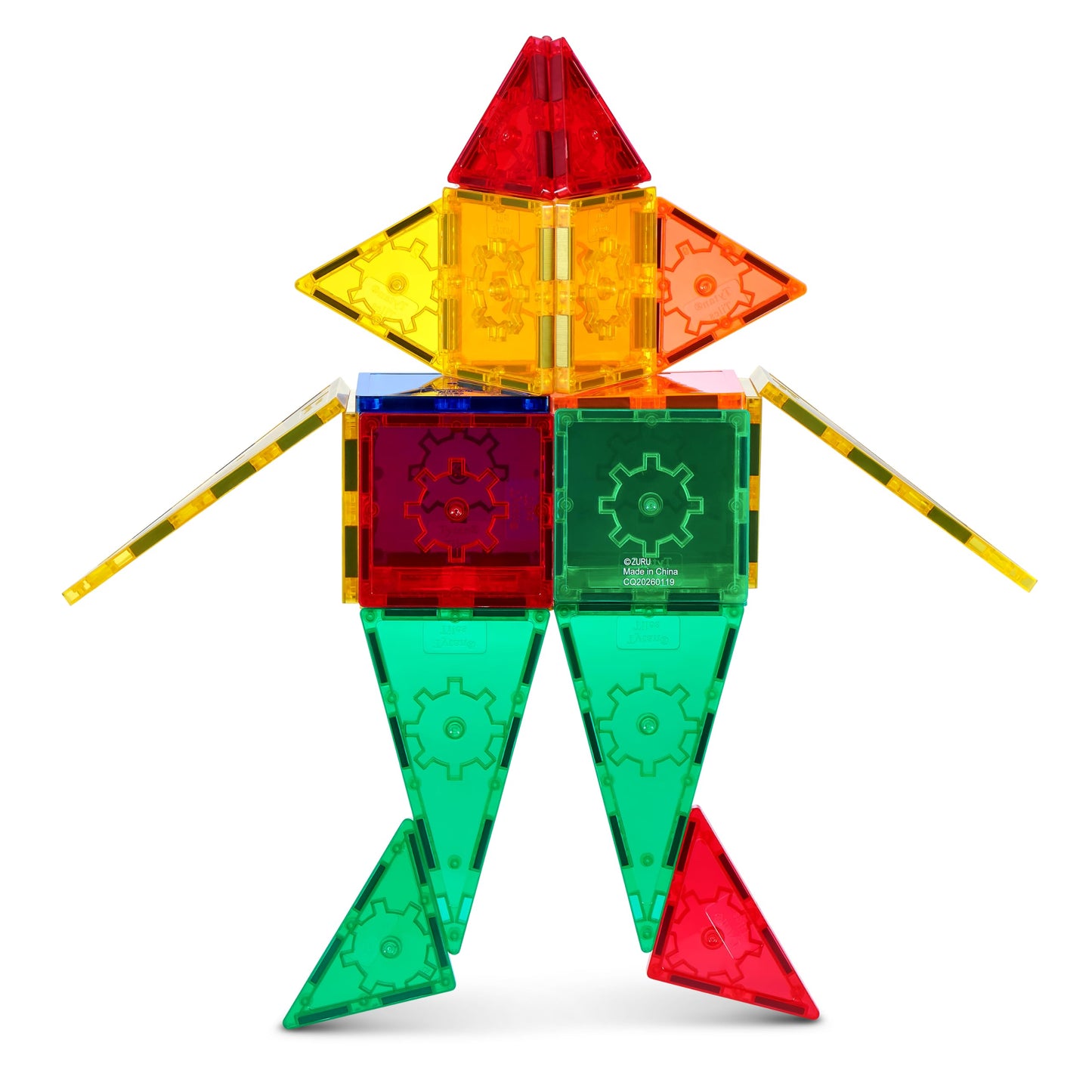 Tytan Magnetic Tiles 25-Piece Building Set by ZURU - Colourful STEM Construction Toy with Strong Snap-Fit Tiles for 2D and 3D Play, Includes Carry