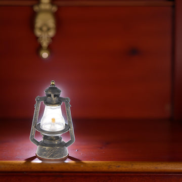 Miniature Lamps for Dollhouse,Doll House Miniature Retro Oil Lantern Dollhouse Accessories Scene Ornaments Dollhouse Miniature Scene Model Hurricane