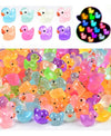 YUSHINDI 150 Pcs Mini Resin Ducks Figurines, Glow-in-the-Dark Miniatures for Fairy Gardens, Terrariums, Micro Landscapes & DIY Decorative Crafts