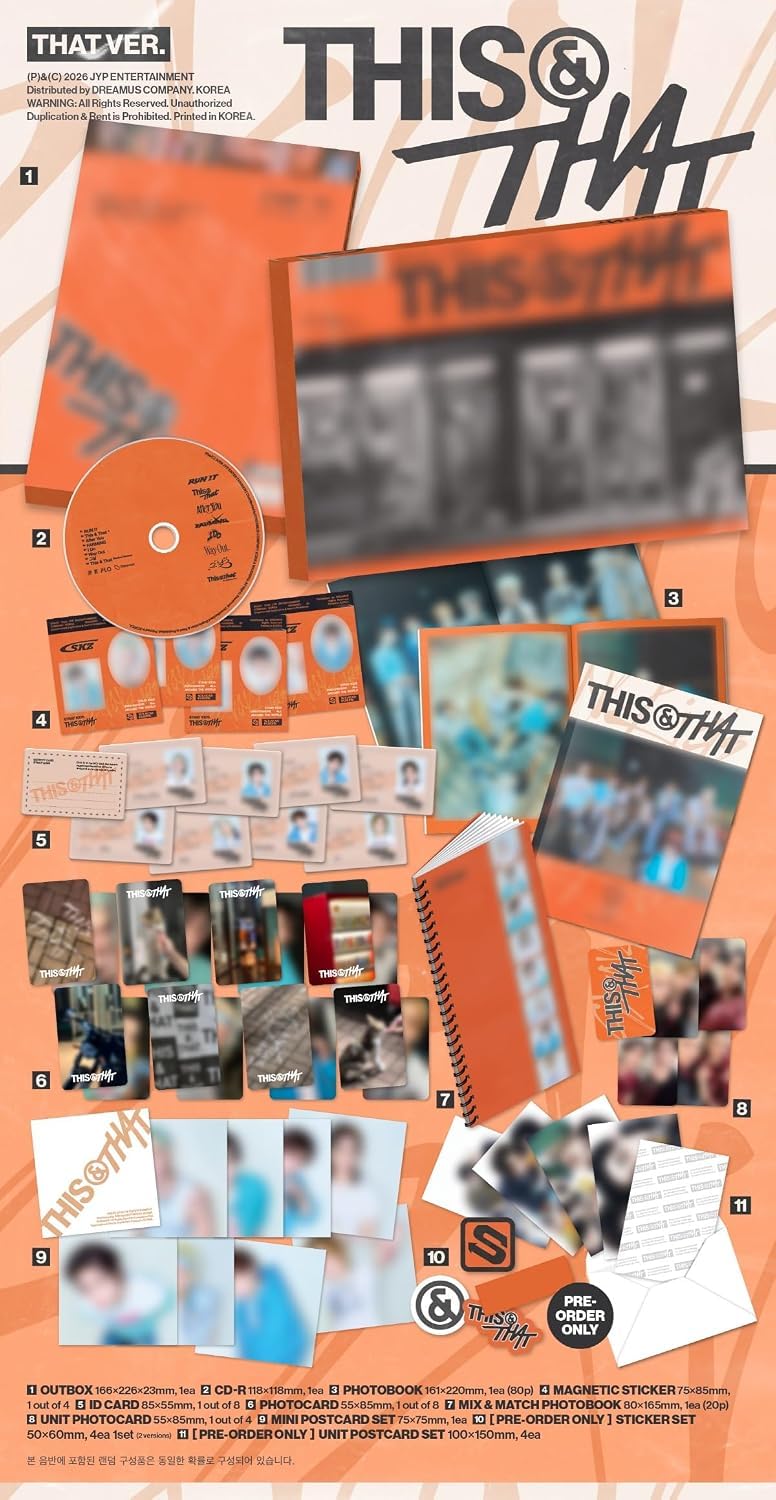 Stray-kids This & That 10th Mini Album+Pre-Order Gift (THAT ver.) + 3 Extra Photocards