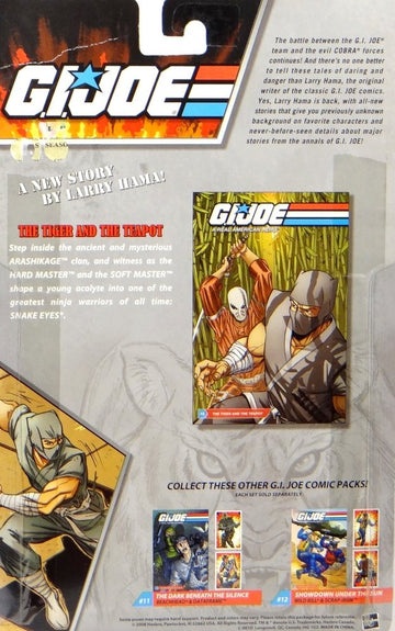 G.I. JOE Hasbro 25th Anniversary 3 3/4" Wave 6 Action Figures Comic Book 2-Pack Snake Eyes and Hard Master