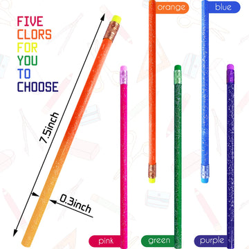 30 Pcs Color Changing Mood Pencil,Colored Wooden Pencils with Eraser,Heat Activated Color Changing Thermochromic Pencils for Students Gifts and Office