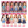 12 Pack Little Girls Party Favors Dolls - 5" Small Toddler Figures with Outfits, Dollhouse Size Pretend Play Set, Bulk Bundle Kids Toys Party Favors