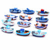 Halloluck 4 Pcs Miniature Dollhouse Boat Sea Fishing Boats Mediterranean Decor Ocean Beach Fairy Garden Micro Landscape Dollhouse Ornament