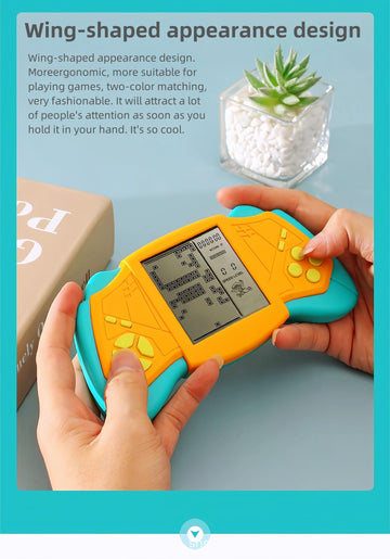 CZT Creative Brick Game Console Cool Wing Appearance Build in 2574 in 1 Block Games Handheld Machine Retro Portable Electronic Puzzle Toys
