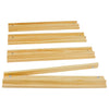 Vovotuzzi 4PCS Magnetic Wooden Mahjong Racks - Natural Solid Pine Wood Pushers Set, American Mahjong Tile Rack Set, Mahjong Accessories for Standard