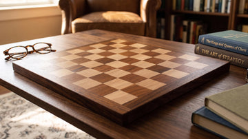 StonKraft Wooden Chess Board Without Pieces for Professional Chess Players - Appropriate Wooden & Brass Chess Pieces Chessmen Available Separately by