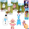 Disney Doc McStuffins Mini Figures - Toy Bundle with 4 Cupcake Topper Figurines Including Lambie, Stuffy, and More Plus Stickers | Doc McStuffins