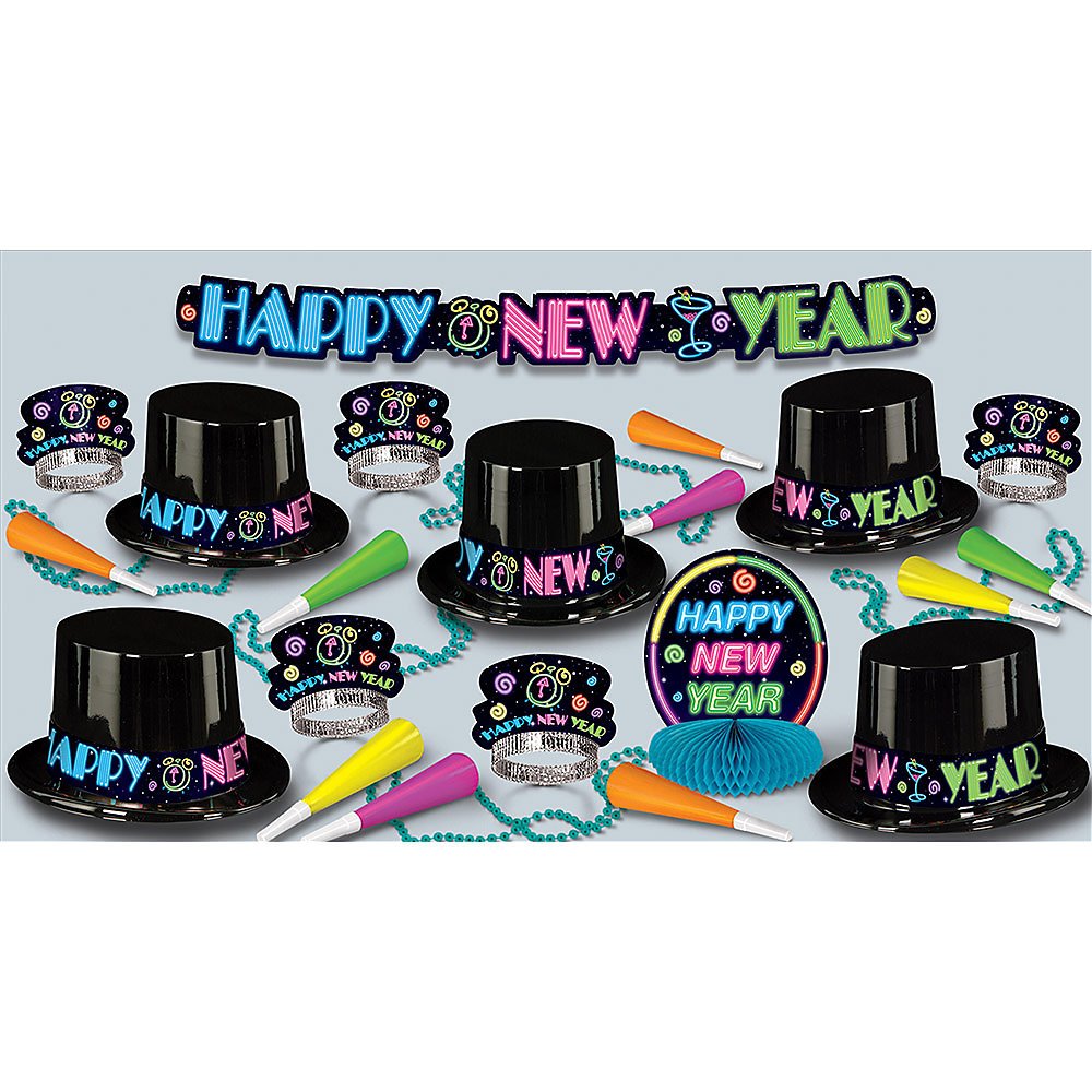 Neon Party Asst for 10 (NO RETAIL PRICE ON CARTON) Party Accessory (1 count)