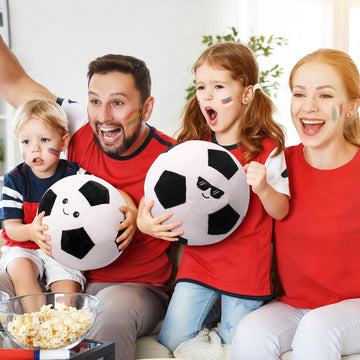 Achwishap 10 Inch Soccer Ball Plush Pillow, Game Day Sports Stuffed Toy