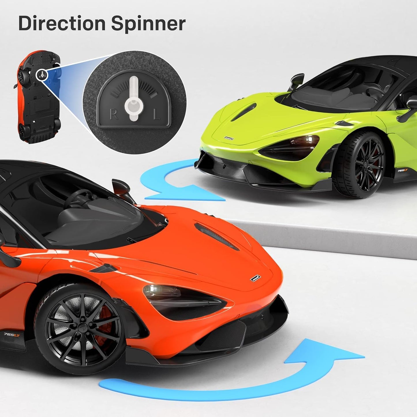 MIEBELY 1:12 Licensed McLaren 765LT RC Car 2.4G LED Toy for Kids Adults
