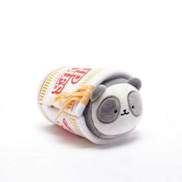 Anirollz Stuffed Animal Plush Toy - Official Nissin Cup Noodle Roll Blanket Outfitz Doll |Soft, Squishy, Warm, Cute, Comfort, Safe| Pillow with Panda
