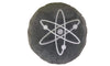 Cosmos Pillow - Embroidered Round Stuffed Plush Crypto Pillow by BlockCraft.Shop Atom Plush Pillow