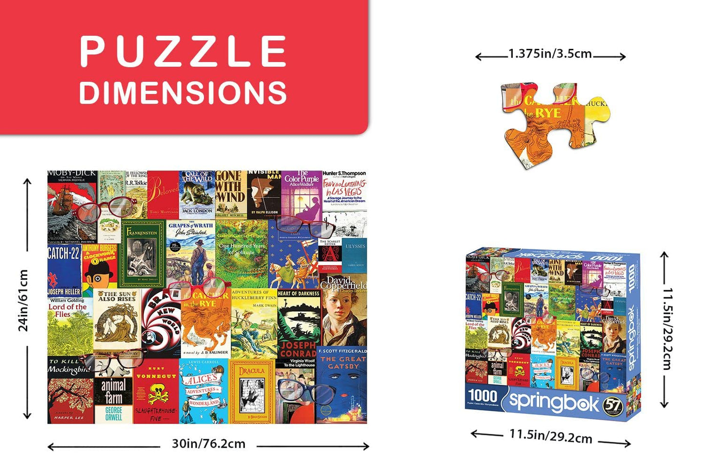 Springbok Nostalgic Novels 1000 Piece Jigsaw Puzzle for Adults