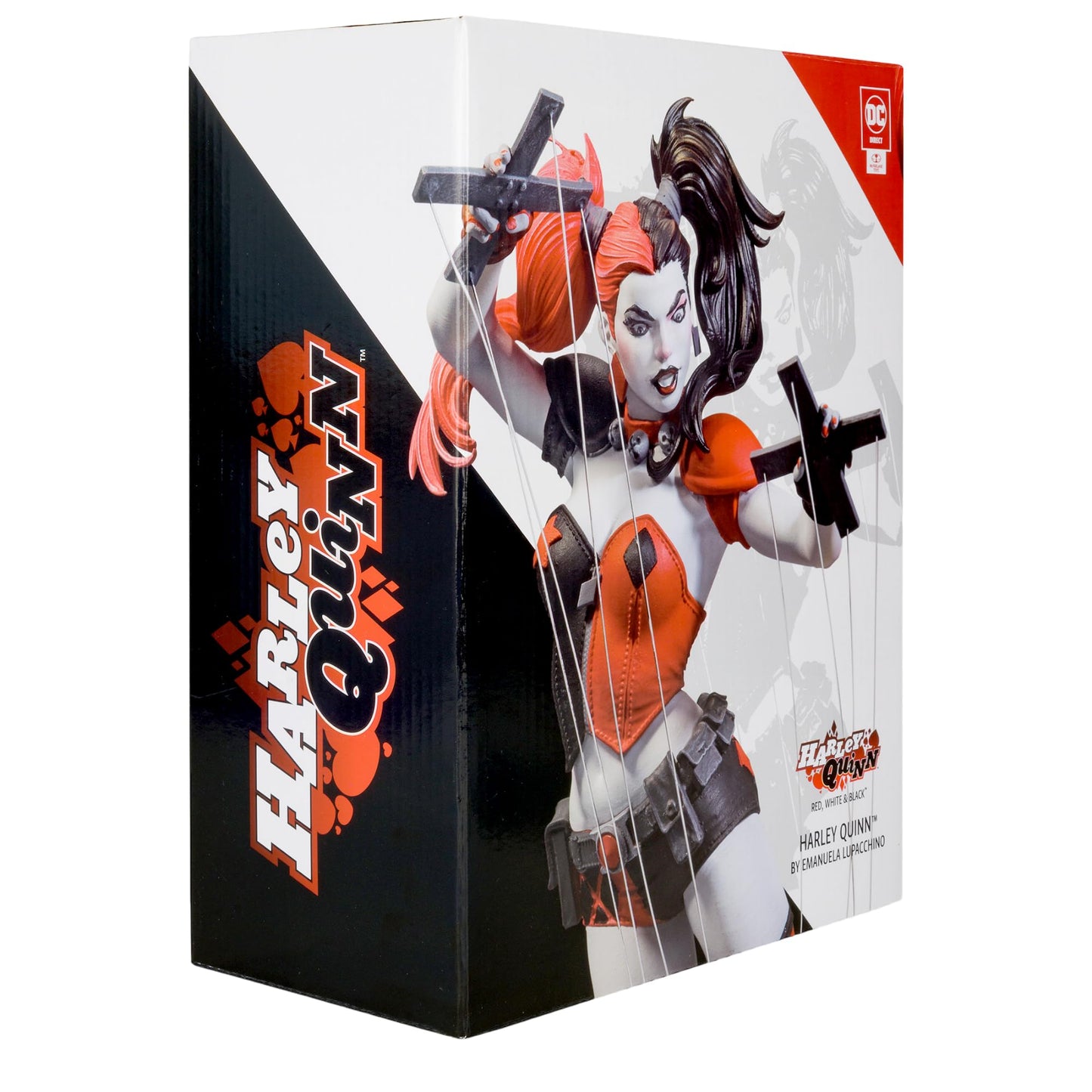 McFarlane Toys - DC Direct - Harley Quinn by Emanuela Lupacchino (Harley Quinn Red, White & Black) 1:10 Statue