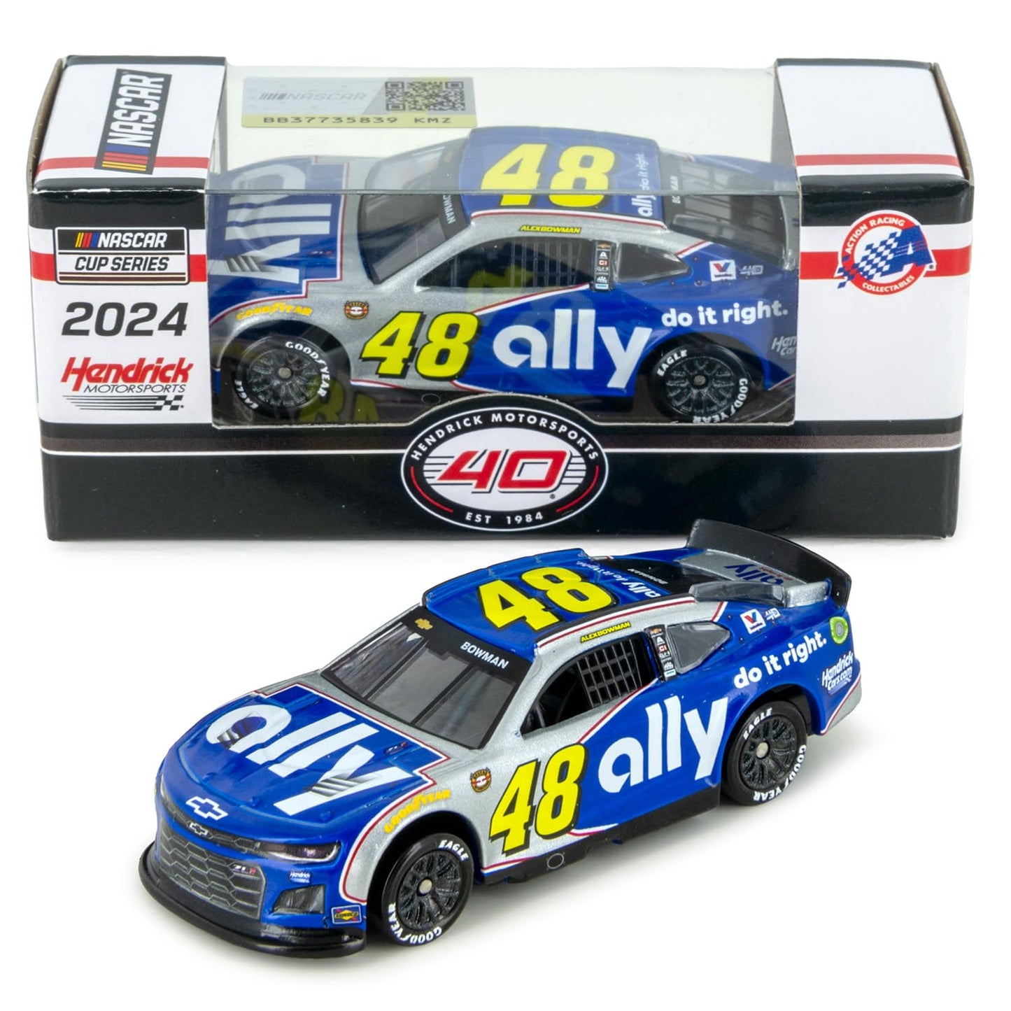 Lionel Racing Alex Bowman 2024 Darlington Throwback to 2002-2005 Jimmie Johnson Diecast Car 1:64 Scale