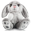 My OLi Easter Bunny Stuffed Animal 8.5in Plush Easter Rabbits Stuffed Animals with Floppy Ear Bedtime Friend Soft Toy Gifts for Kids Girls Boys, Gray